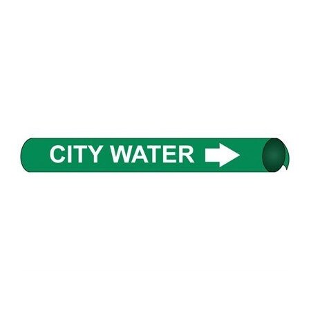 Nmc Pipemarker Precoiled, City Water W/G, Fi, B4018 B4018